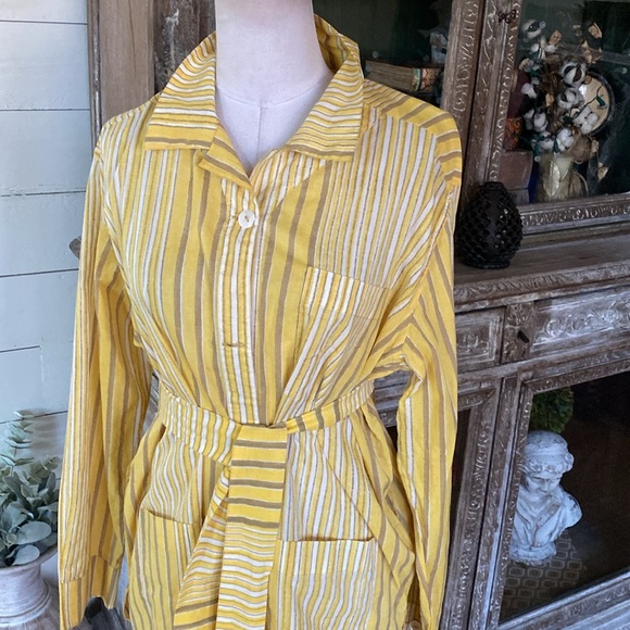 NYMANE ETHICALLY MADE BELTED BLOUSE LARGE NEW - Picture 3 of 9